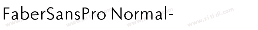 FaberSansPro Normal字体转换